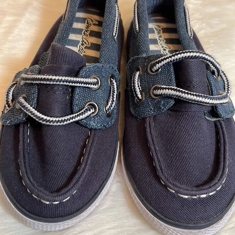 Hanna Andersson Navy Preppy Boat Shoes